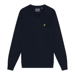 V-Neck Merino Blend Blå