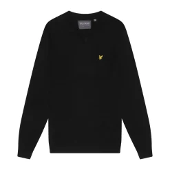 V-Neck Merino Blend Svart