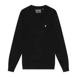 V-Neck Merino Blend Svart