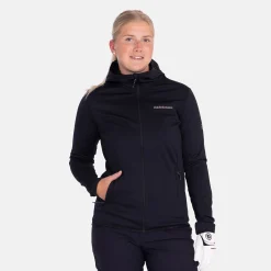 W Light Zip Hood Svart