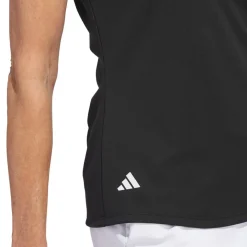 W Solid Performance Short Sleeve Polo Shirt Svart