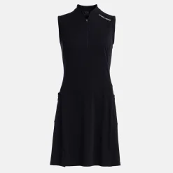 W Tech Dress Zip Collar Svart