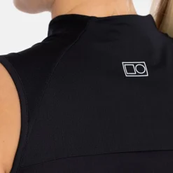 W Tech Dress Zip Collar Svart