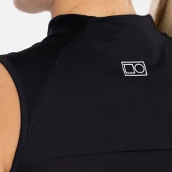 W Tech Dress Zip Collar Svart