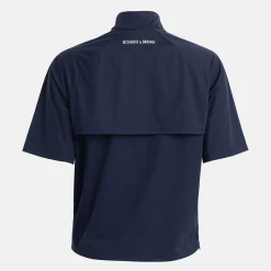 W Windbreaker SS 1/4 Zip Blå