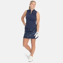 W Woven Stretch AOP Blå