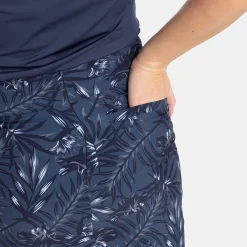 W Woven Stretch AOP Blå