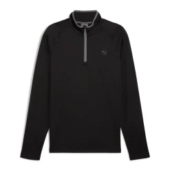 Waffle Fleece 1/4 Zip Svart