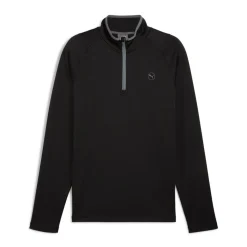 Waffle Fleece 1/4 Zip Svart