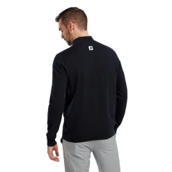 Wool Blend 1/2 Zip Blå