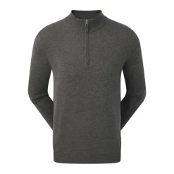 Wool Blend 1/2 Zip Grå