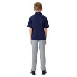 Youth Unisex Solid Polo Blå