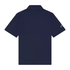 Youth Unisex Solid Polo Blå