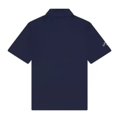 Youth Unisex Solid Polo Blå